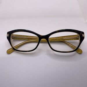 Kate Spade Eyeglasses Women FRAMES ONLY Vivi JBY 135 Black Yellow 448
